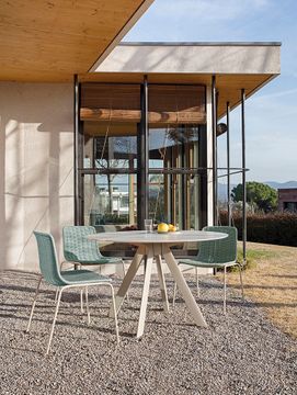 Atrivm outdoor round dining table by EXPORMIM - view 3