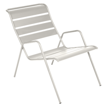 Banquette Monceau Xl bench, outdoor furniture of steel by Fermob - view 2