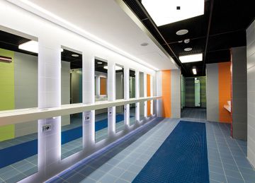 Sharp - Geometric Mirror for Locker Rooms by FIT INTERIORS - view 7