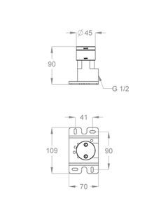 Built-in parts Built-in part for floor-mounted stainless steel water spout by Fir Italia - view 2