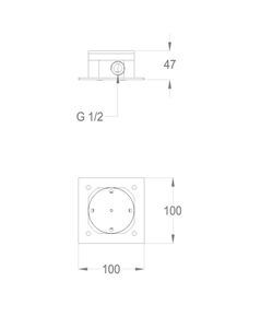 Built-in parts Built-in part for floor-mounted mixer by Fir Italia - view 2