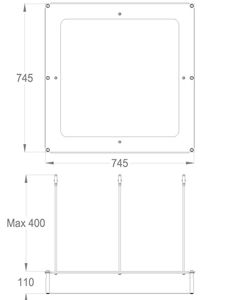 Built-in parts Built-in part for ceiling-mounted shower head by Fir Italia - view 2