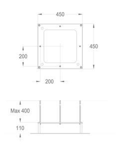 Built-in parts Built-in part for ceiling-mounted shower head by Fir Italia - view 2