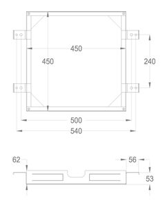 Built-in parts Built-in part for ceiling-mounted shower head by Fir Italia - view 2
