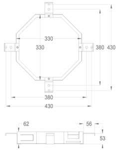Built-in parts Built-in part for ceiling-mounted shower head by Fir Italia - view 2