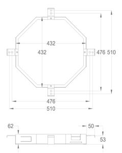 Built-in parts Built-in part for ceiling-mounted shower head by Fir Italia - view 2