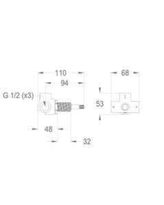 Built-in parts Built-in part for two-way diverter valve by Fir Italia - view 2