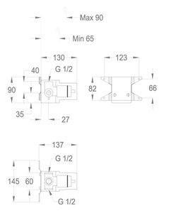 Built-in parts Built-in part for wall-mounted one-way mixer by Fir Italia - view 2