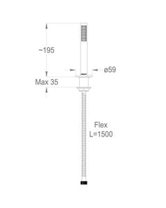 Cleo 84 Deck-mounted hand shower by Fir Italia - view 2