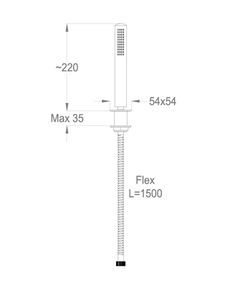 Dynamica 88 Deck-mounted hand shower by Fir Italia - view 2