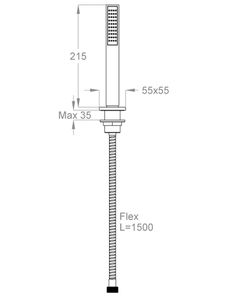 Playone 90 Deck-mounted hand shower by Fir Italia - view 2