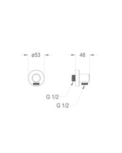 Shower slide bars Wall water inlet by Fir Italia - view 2