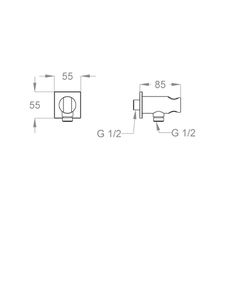 Shower slide bars Built-in support for hand shower by Fir Italia - view 2