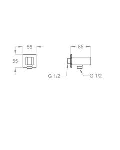 Shower slide bars Built-in support for hand shower by Fir Italia - view 2