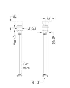Daily 44 Deck-mounted mixer for water spout by Fir Italia - view 2