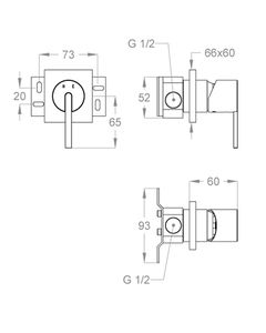 LifeSteel 59 Wall-mounted built-in mixer by Fir Italia - view 2
