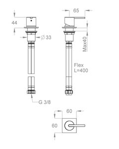 LifeSteel 59 Deck-mounted mixer for water spout by Fir Italia - view 2