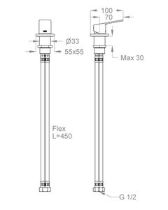 Doda 67 Deck-mounted mixer for water spout by Fir Italia - view 2