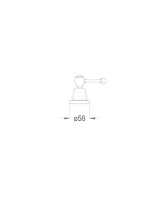 Melrose 70 External part for wall-mounted built-in straight stop hot by Fir Italia - view 2