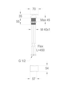 Déco 87 Deck-mounted mixer for water spout by Fir Italia - view 2
