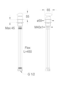 Synergy Stone 95 Deck-mounted mixer for water spout by Fir Italia - view 2
