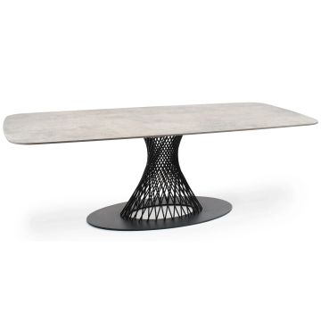 Claris pillar table oval by Fischer Möbel - view 2