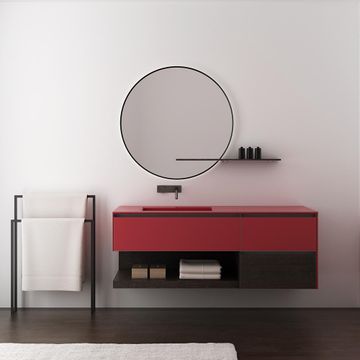 TOSCA 01 - Double wall-mounted porcelain stoneware vanity unit by Karol - view 8