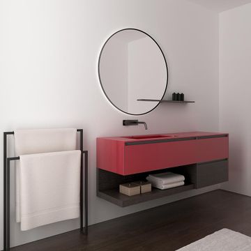 TOSCA 01 - Double wall-mounted porcelain stoneware vanity unit by Karol - view 9