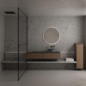 TOSCA 01 - Double wall-mounted porcelain stoneware vanity unit by Karol - view 4