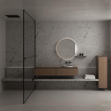TOSCA 01 - Double wall-mounted porcelain stoneware vanity unit by Karol - view 5