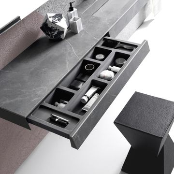 KUT 03 - Wall-mounted vanity unit with drawers by Karol - view 4