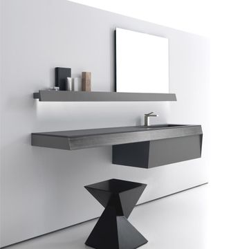KUT 03 - Wall-mounted vanity unit with drawers by Karol - view 5