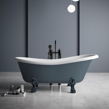 OXFORD - Freestanding oval Kstone bathtub on legs by Karol - view 3