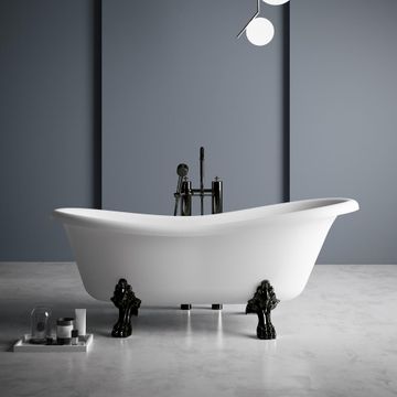 OXFORD - Freestanding oval Kstone bathtub on legs by Karol - view 4