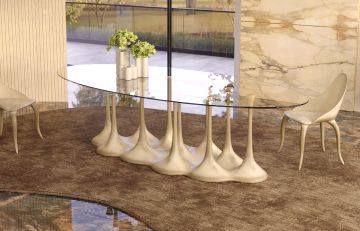 AMAZONIA K2008A - Round fiberglass table by KARPA - view 3