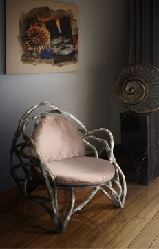 EROS - Upholstered fiberglass armchair with armrests by KARPA - view 3