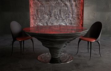 KENYA K1380a - Round brass table by KARPA - view 4