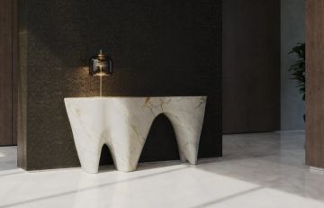 ODYSSEY K4010 - Marble and resin console table by KARPA - view 4
