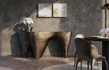 ODYSSEY K4010 - Marble and resin console table by KARPA - view 3