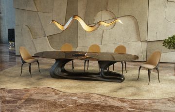 SIGMA K1102 - Rectangular walnut table by KARPA - view 3
