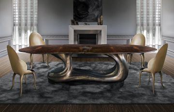 SIGMA K1102 - Rectangular walnut table by KARPA - view 5
