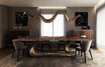 SIGMA K1102 - Rectangular walnut table by KARPA - view 6