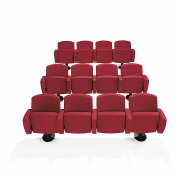 Kadenza - Upholstered beam seating for conference room by Kastel - view 2