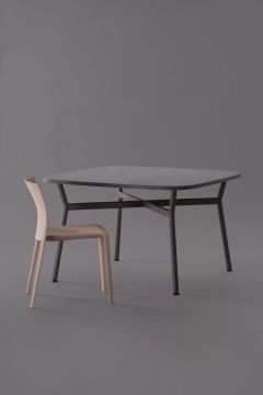 Kairos - Table h.74 cm with rounded square top by Kastel - view 6