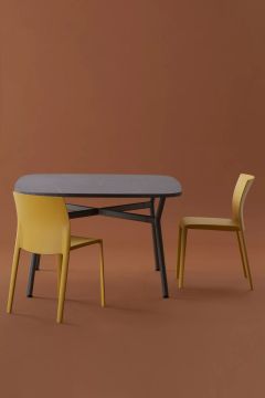 Kairos - Table h.74 cm with rounded square top by Kastel - view 7