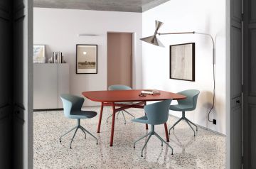 Kairos - Table h.74 cm with rounded square top by Kastel - view 3