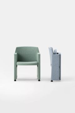 KLIPP - Folding training chair with armrests by Kastel - view 2