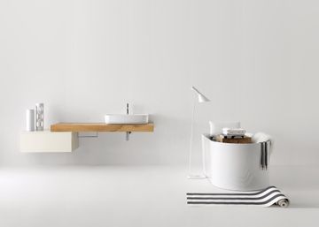 NOLITA 7336 - WALL HUNG SHELF cm 140 by Kerasan - view 3