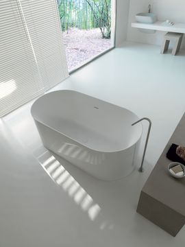 BATHTUBS 7433 - Oval polymineral bathtub G&M by Kerasan - view 4