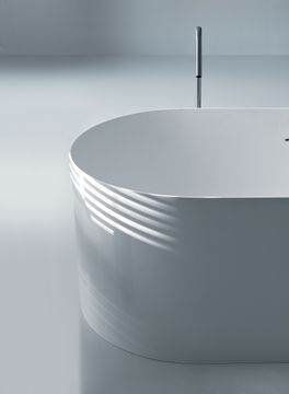 BATHTUBS 7433 - Oval polymineral bathtub G&M by Kerasan - view 5